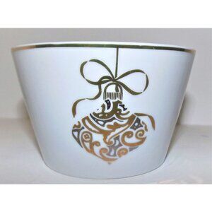 222 Fifth 4.5" trinket candy dish appetizer bowl, gold & silver trim Sugar Plum